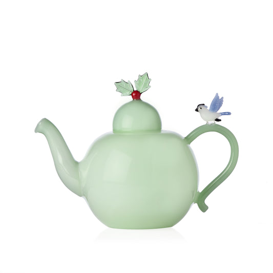 CHRISTMAS - TEAPOT HOLLY & BIRD
