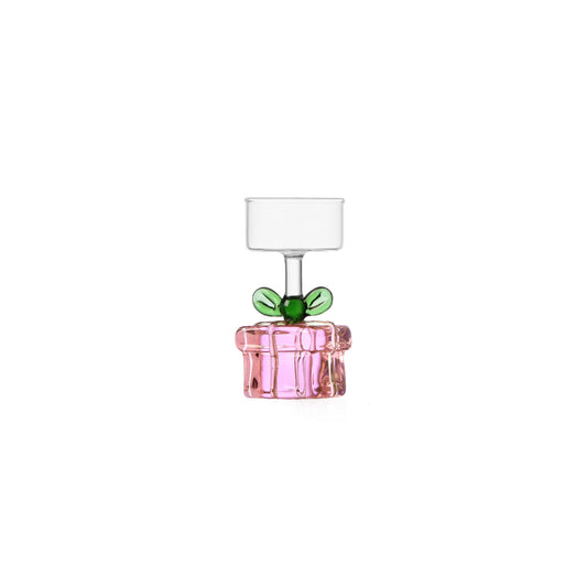 CHRISTMAS TALES - tealight pink gift