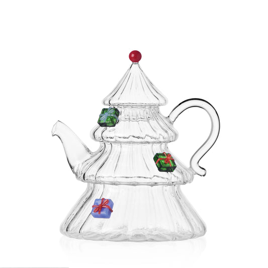 CHRISTMAS TALES - jug/teapot Christmas tree w/ gifts