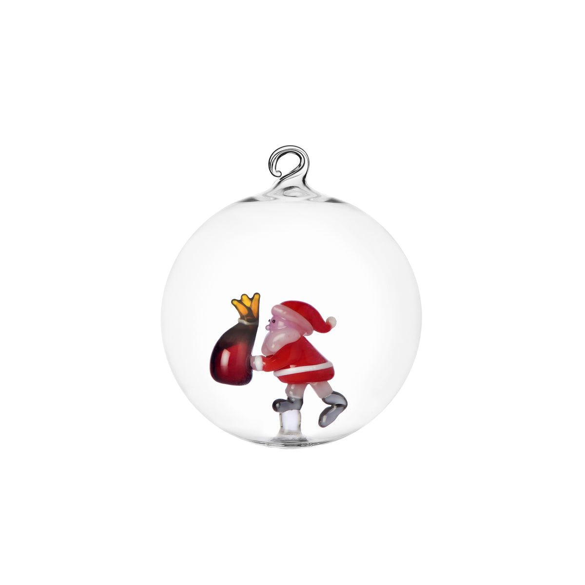 CHRISTMAS TALES - Christmas ball Santa with amber sack