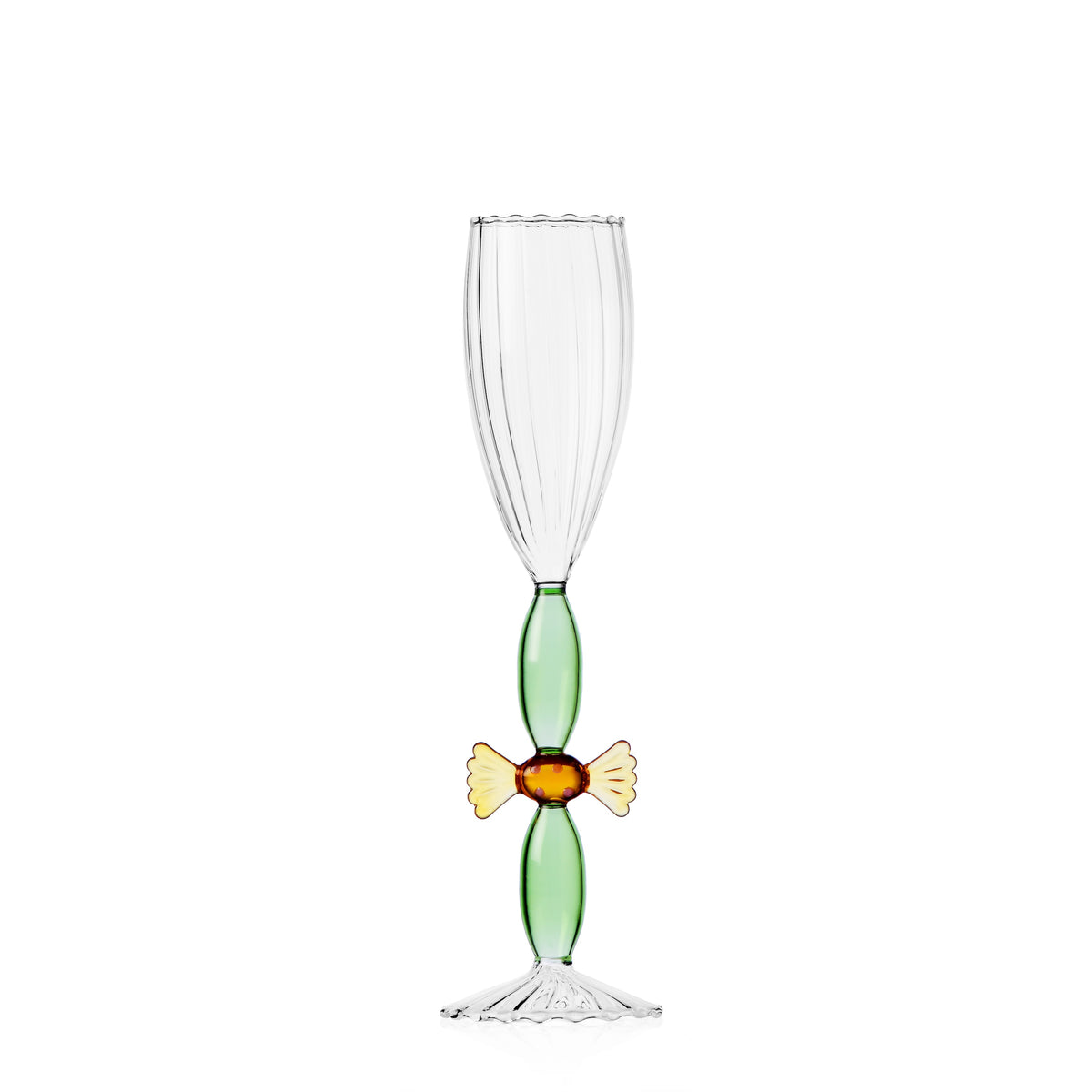SWEET AND CANDY - flute amber candy-green