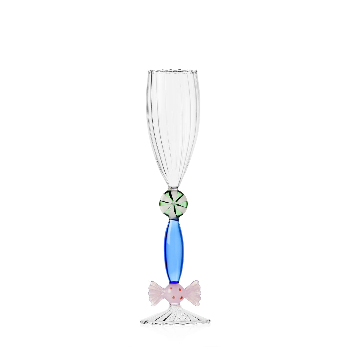 SWEET AND CANDY - flute white/green lollipop w/pink candy