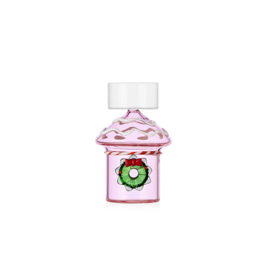 SWEET AND CANDY - pink tealight w/wreth