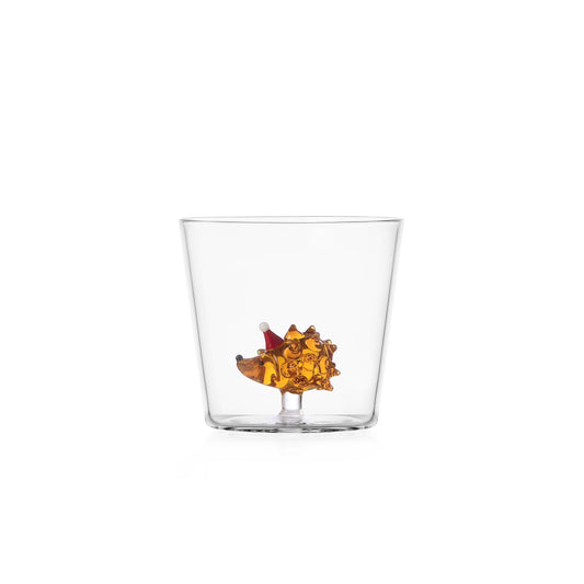 WOODLAND TALES - tumbler hedgehog w/Christmas hat