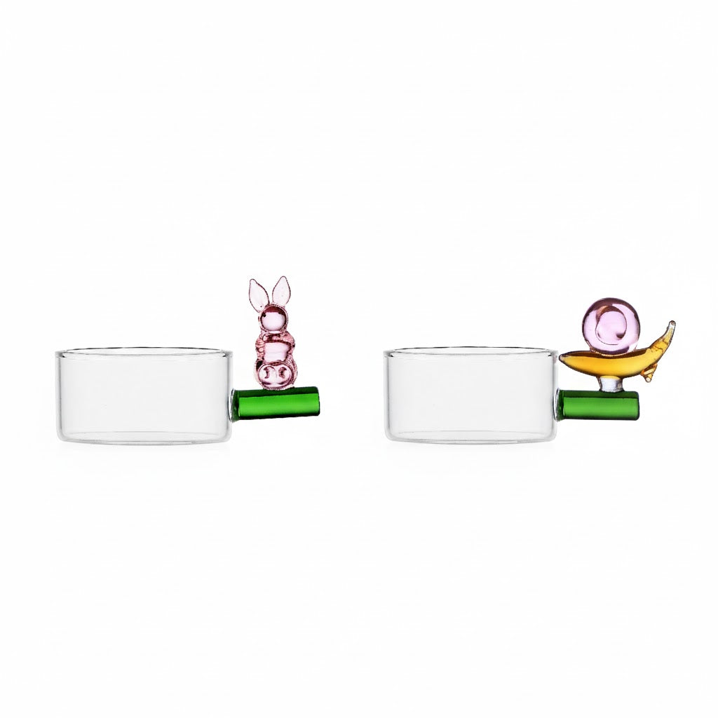 WOODLAND TALES - set 2 pcs tealights rabbit and snail