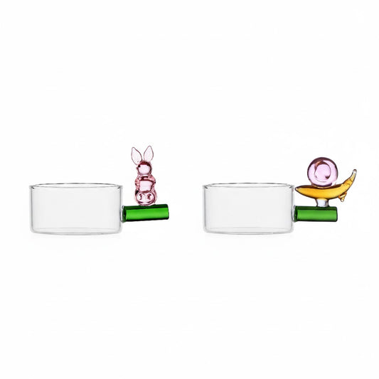 WOODLAND TALES - set 2 pcs tealights rabbit and snail