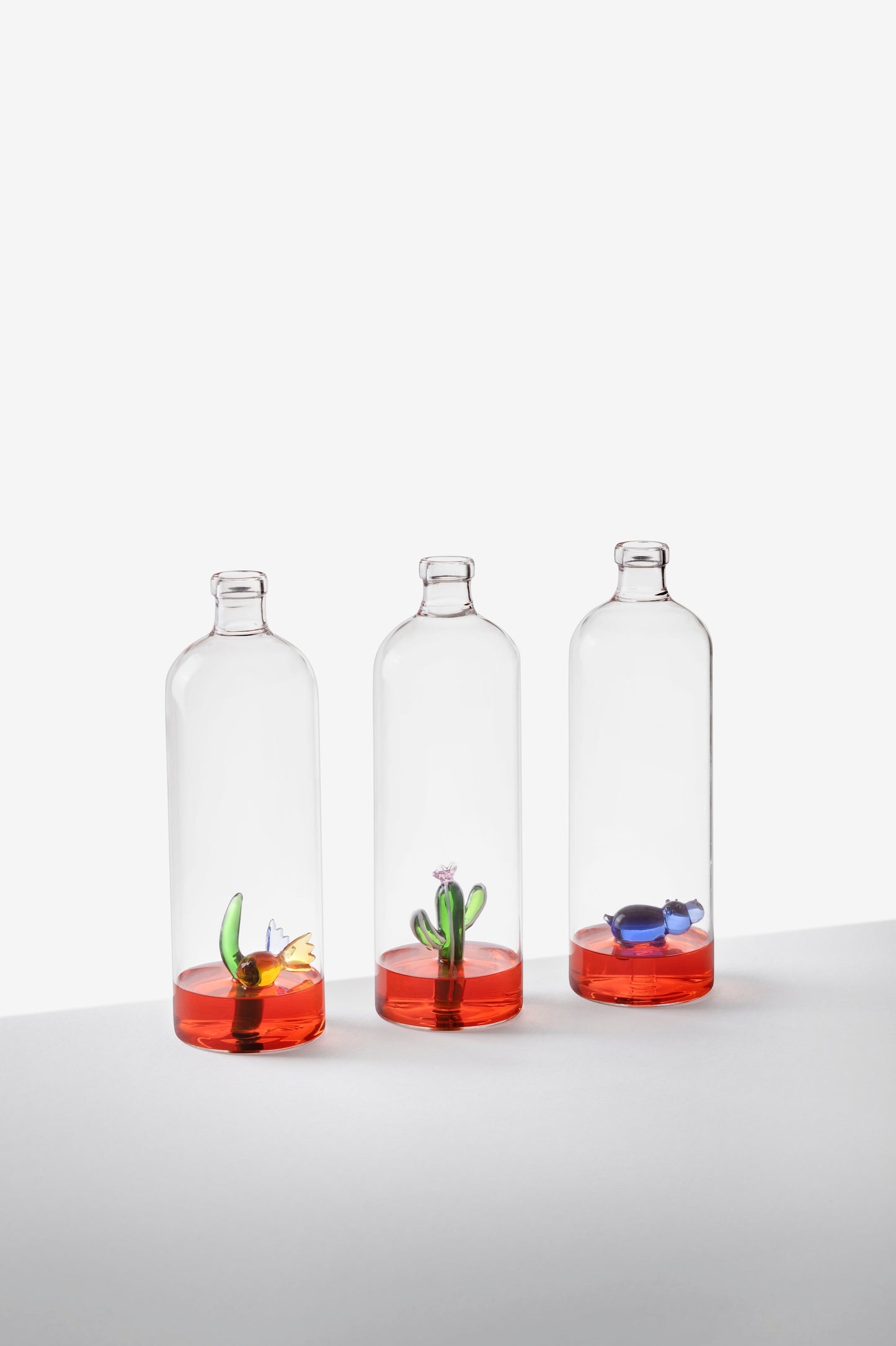 DESERT PLANTS - bottle cactus green w/white dots