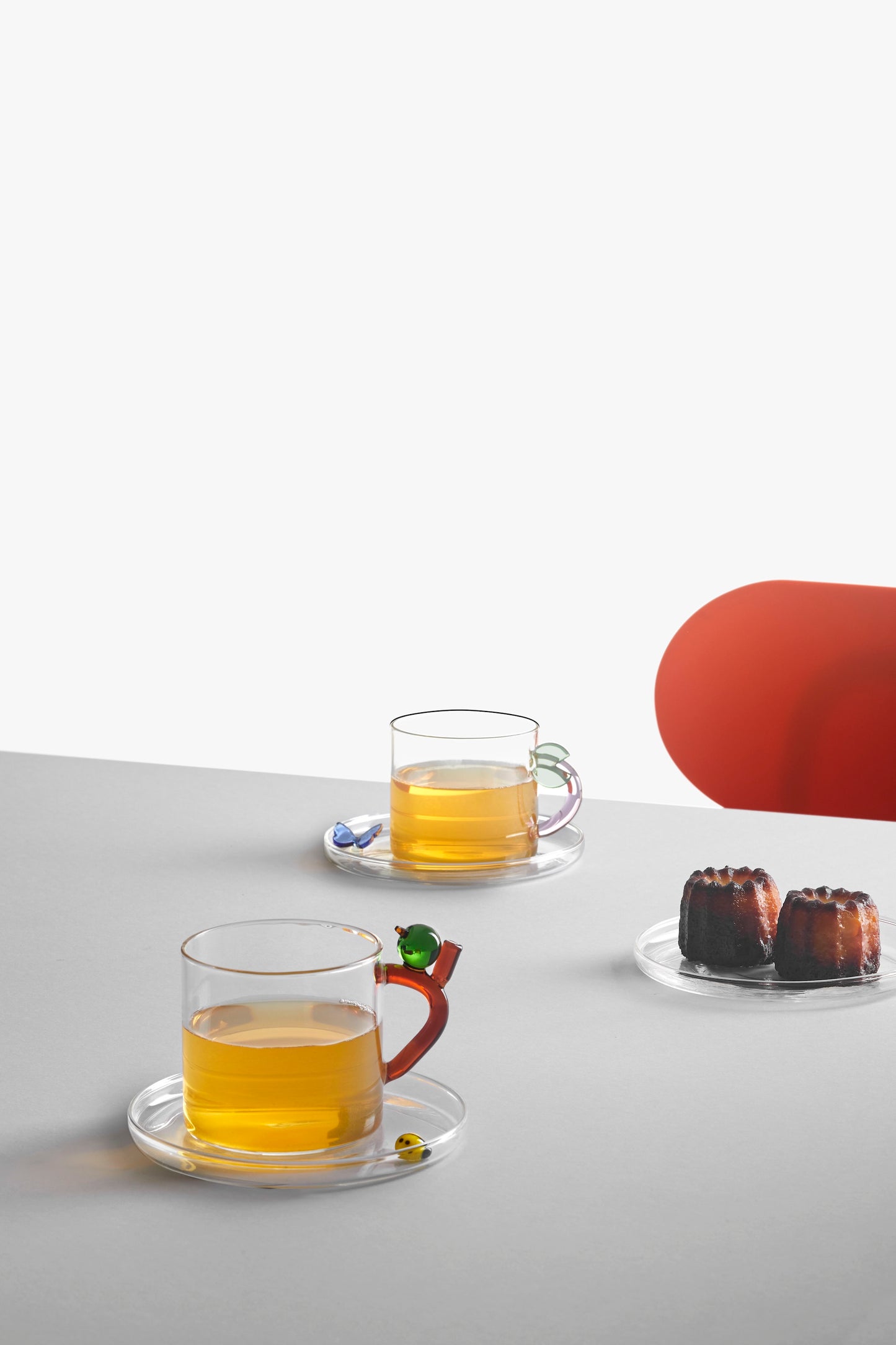 FRUIT & FLOWERS - teacup w/ saucer apple