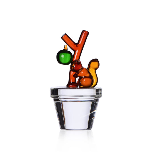 FRUIT & FLOWERS - paperweight/placeholder squirrel