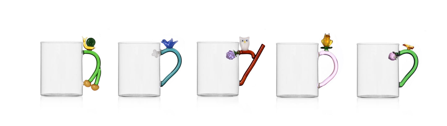 FRUIT & FLOWERS - mug w/ butterfly