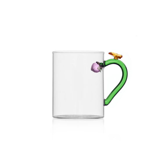 FRUIT & FLOWERS - mug w/ butterfly
