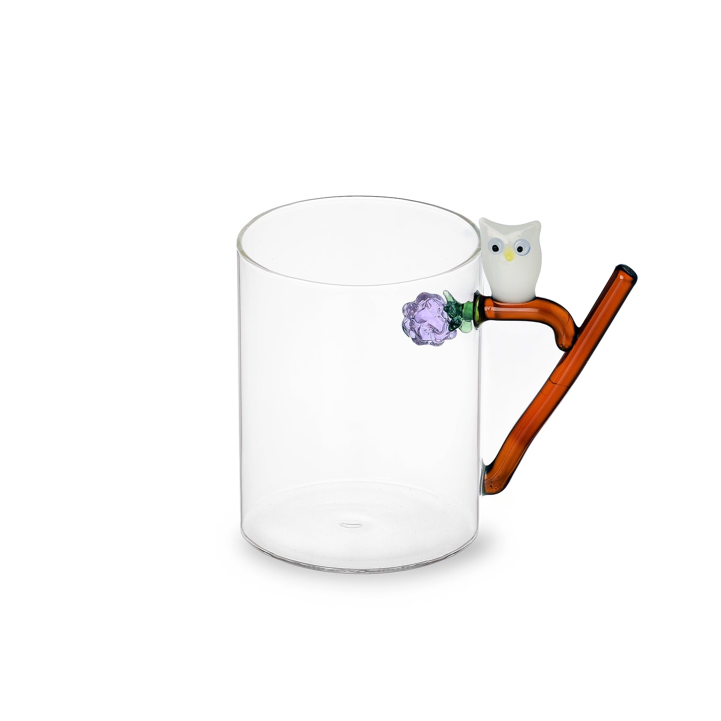 FRUIT & FLOWERS - mug w/ owl