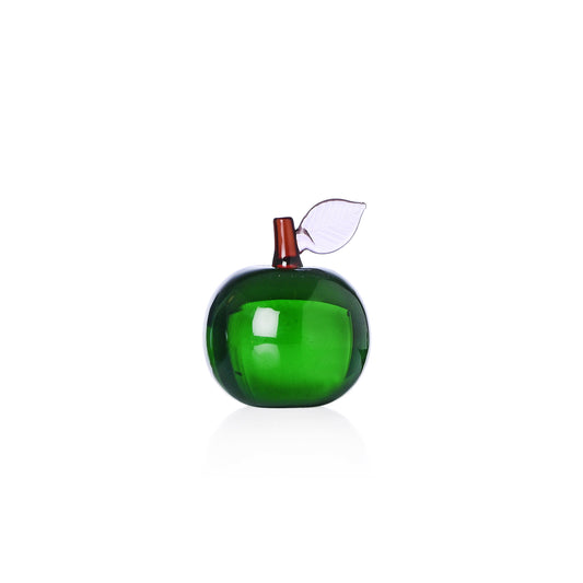 FRUIT & FLOWERS - PAPERWEIGHT APPLE GREEN