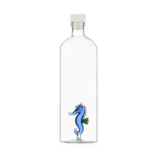MARINE GARDEN - bottle blue seahorse