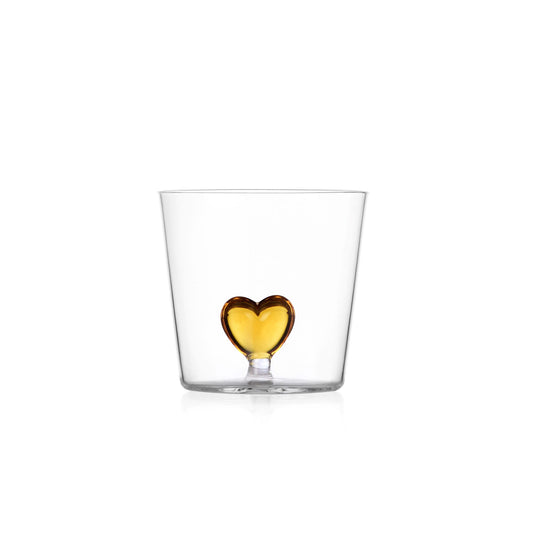 CUORE yellow heart tumbler
