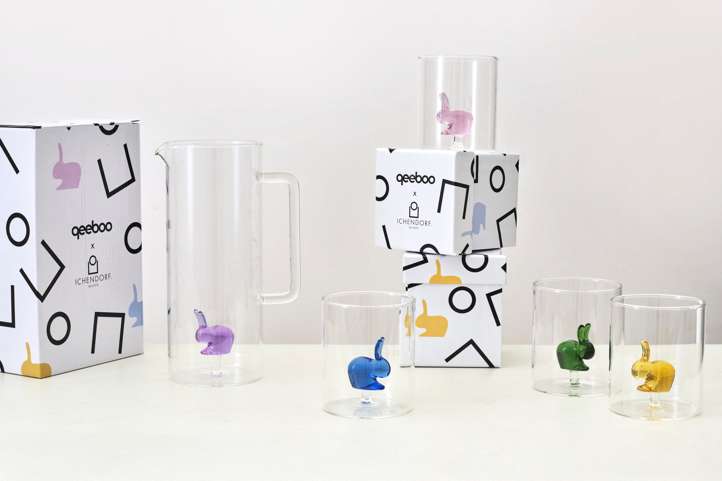 QEEBOO RABBIT - tumbler pink rabbit