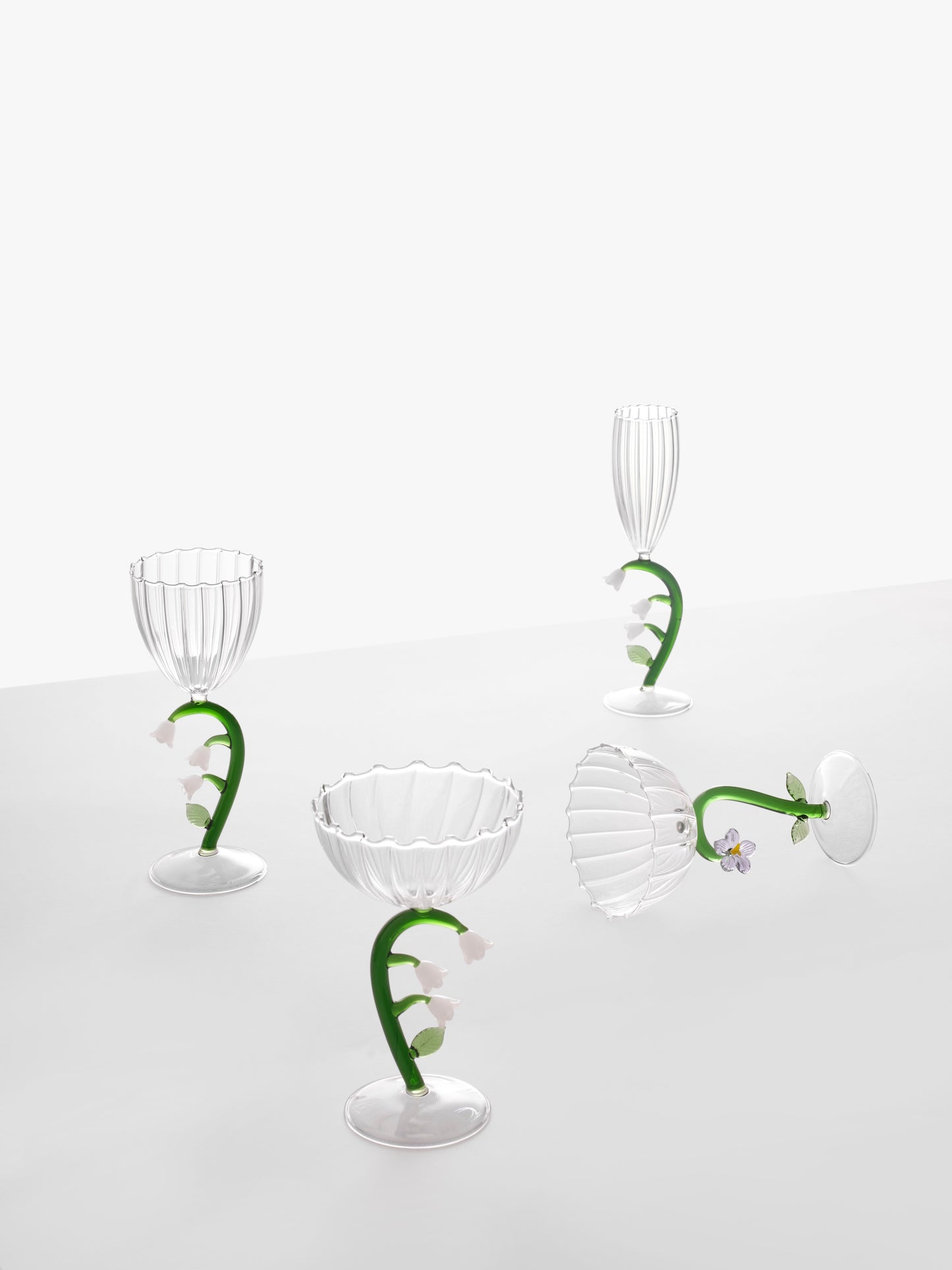 BOTANICA - optical flute white flower