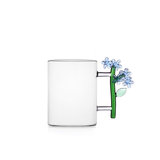 BOTANICA - mug light blue flower