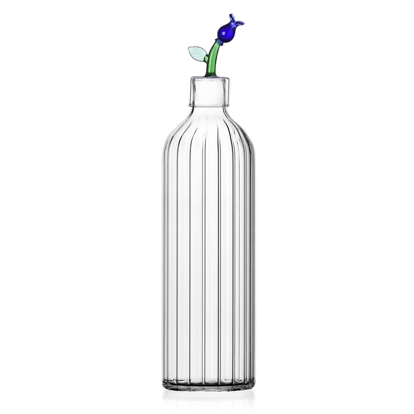 BOTANICA - optical bottle blue flower