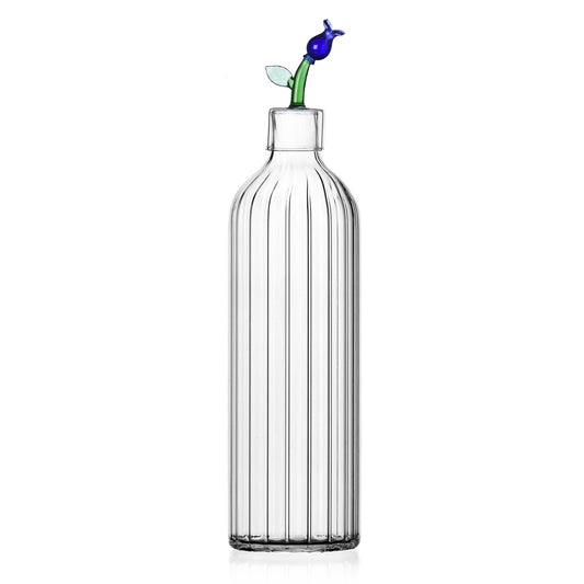 BOTANICA - optical bottle blue flower