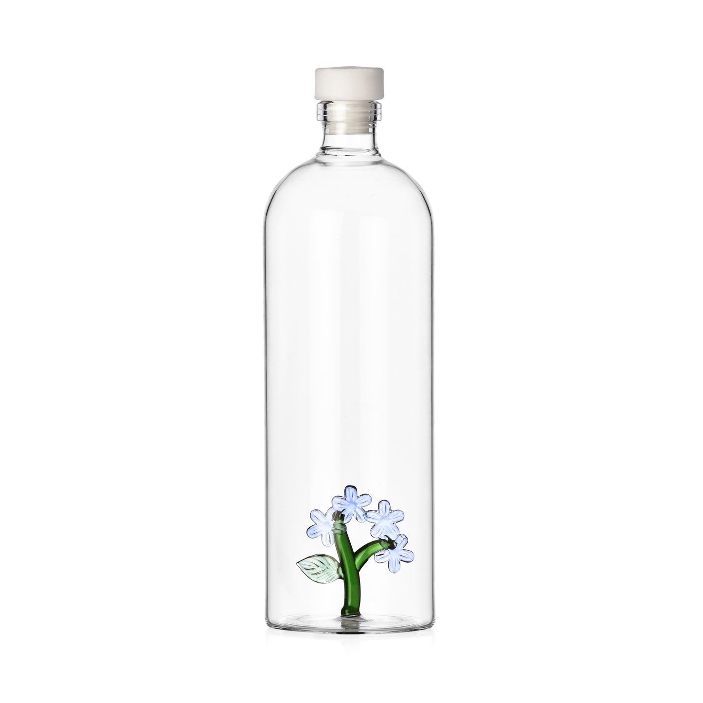 BOTANICA - botttle light blue flower