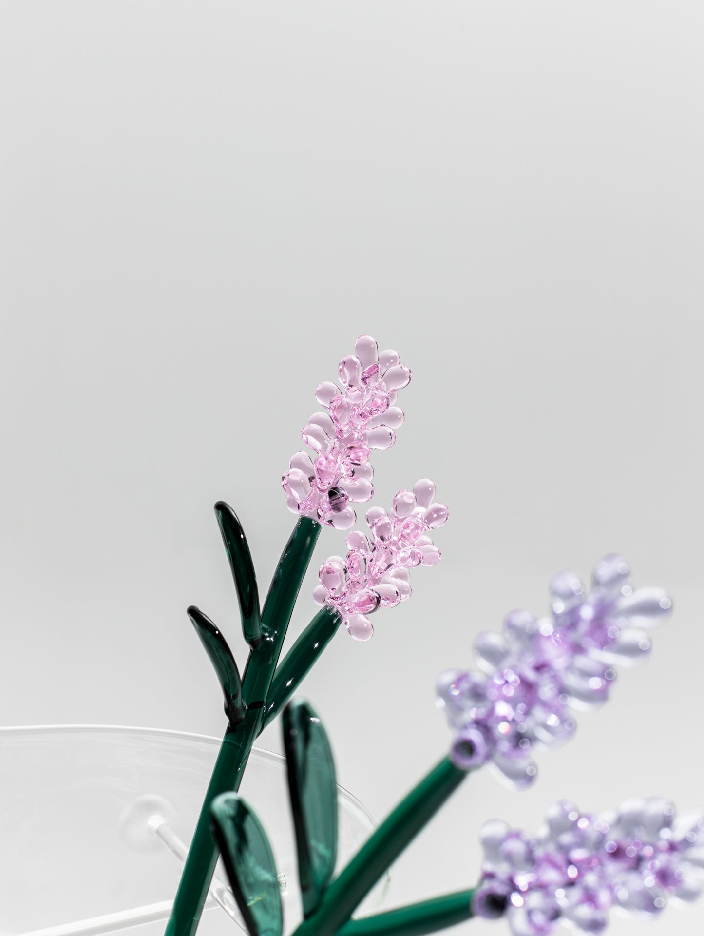 BOTANICA - glass flower lilac lavender