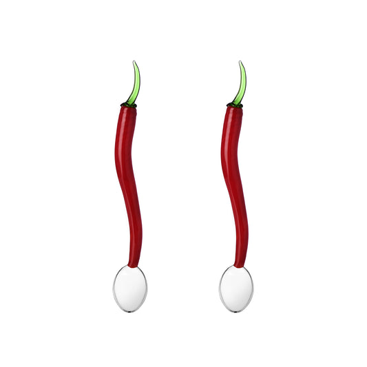 VEGETABLES - set 2 pcs spoons chili pepper