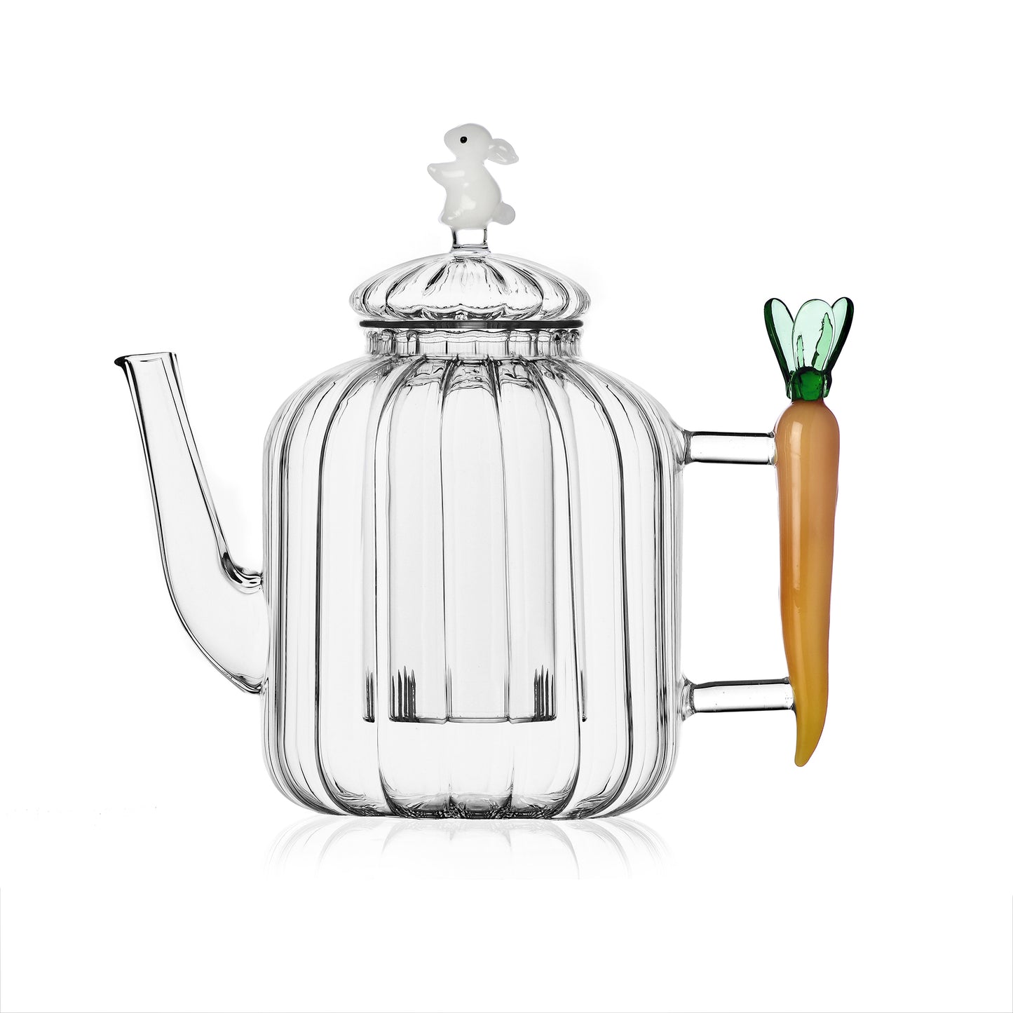 VEGETABLES - teapot optic carrot and white rabbit