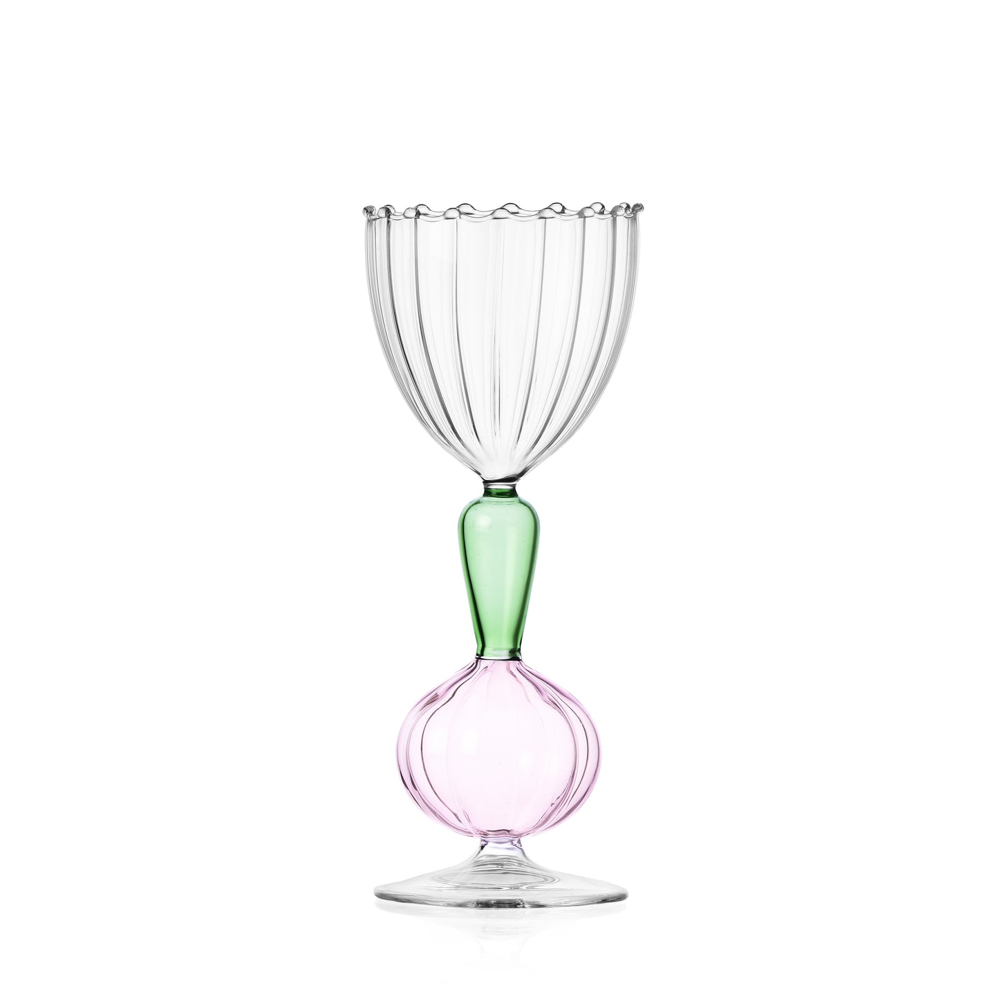 VEGETABLES - OPTICAL STEMMED GLASS SPRING ONION