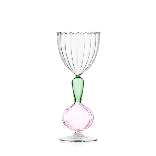 VEGETABLES - OPTICAL STEMMED GLASS SPRING ONION