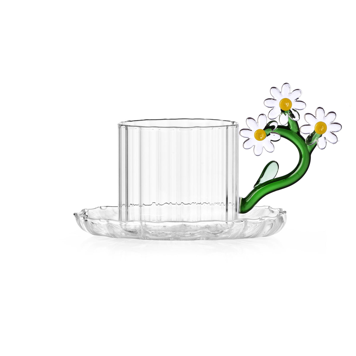 BOTANICA - tea cup w/saucer daisy