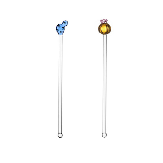 DESERT PLANTS - SET 2 MIXERS BLUE & PINK FLOWER CACTUS