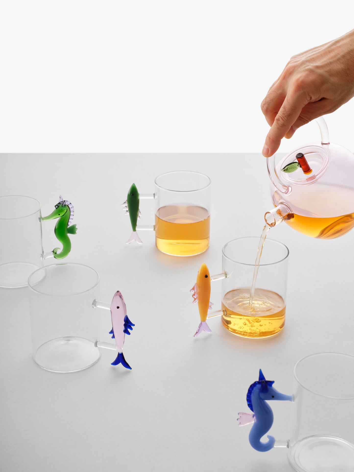 MARINE GARDEN - tumbler seahorse blue