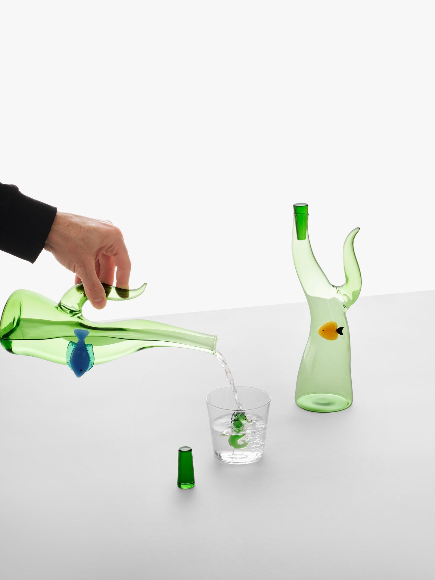 MARINE GARDEN - bottle seaweed-amber fish