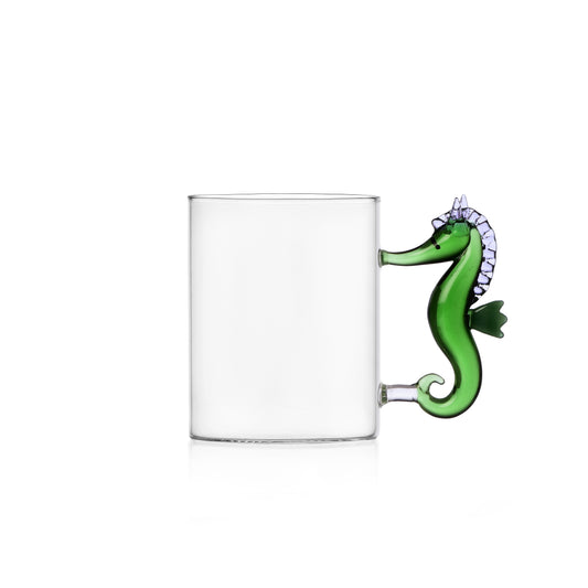 MARINE GARDEN - mug seahorse green