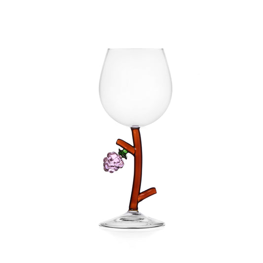 FRUIT & FLOWERS - stemmed glass raspberry