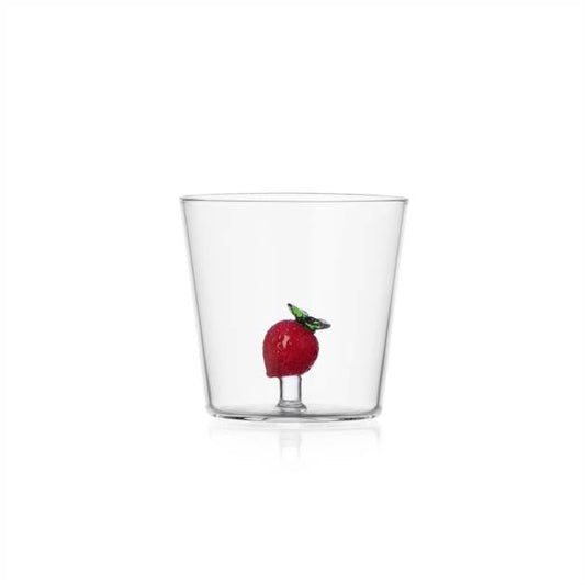 FRUIT & FLOWES - TUMBLER STRAWBERRY (SET OF 2)