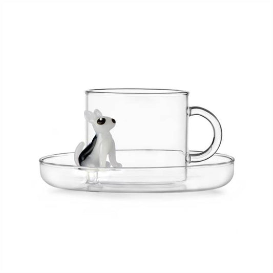 DOGS - TEA CUP W/SAUCER BULL TERRIER