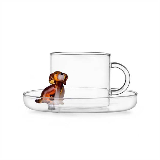 DOGS - TEA CUP W/SAUCER GOLDEN RETRIEVER