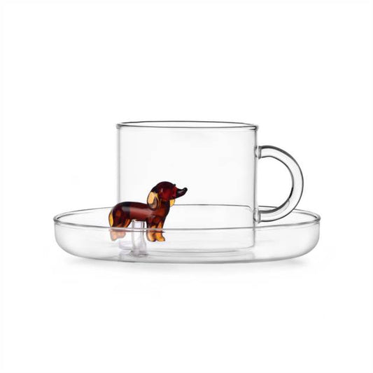 DOGS - TEA CUP W/SAUCER BASSOTTO