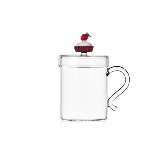 PATISSERIE - MUG W LID STRAWBERRY CAKE