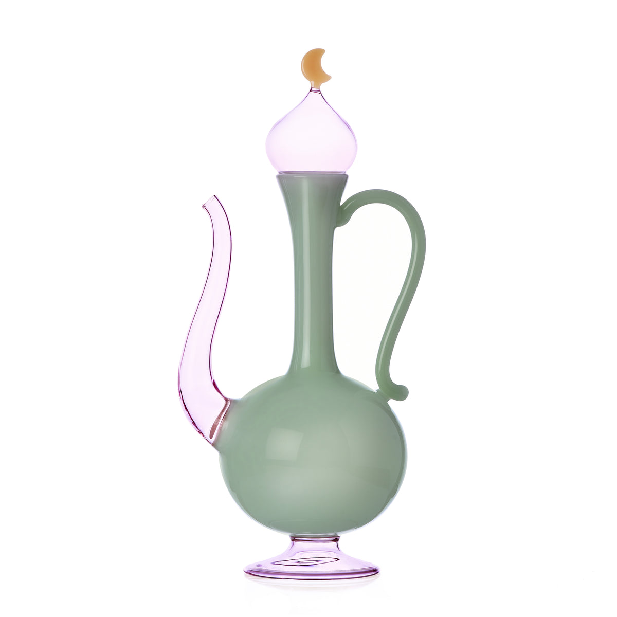 SOGNI D'ORIENTE - green pink jug w/moon