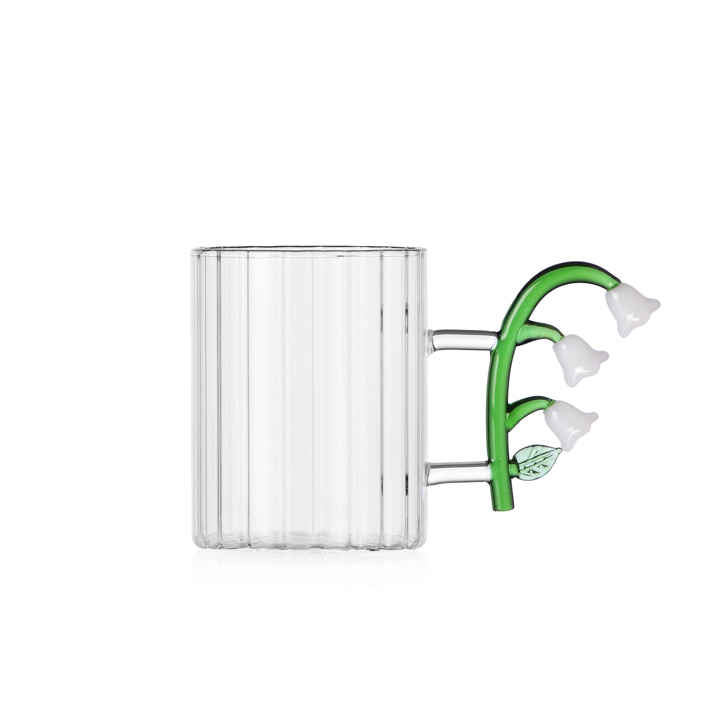 BOTANICA - optic mug white flower