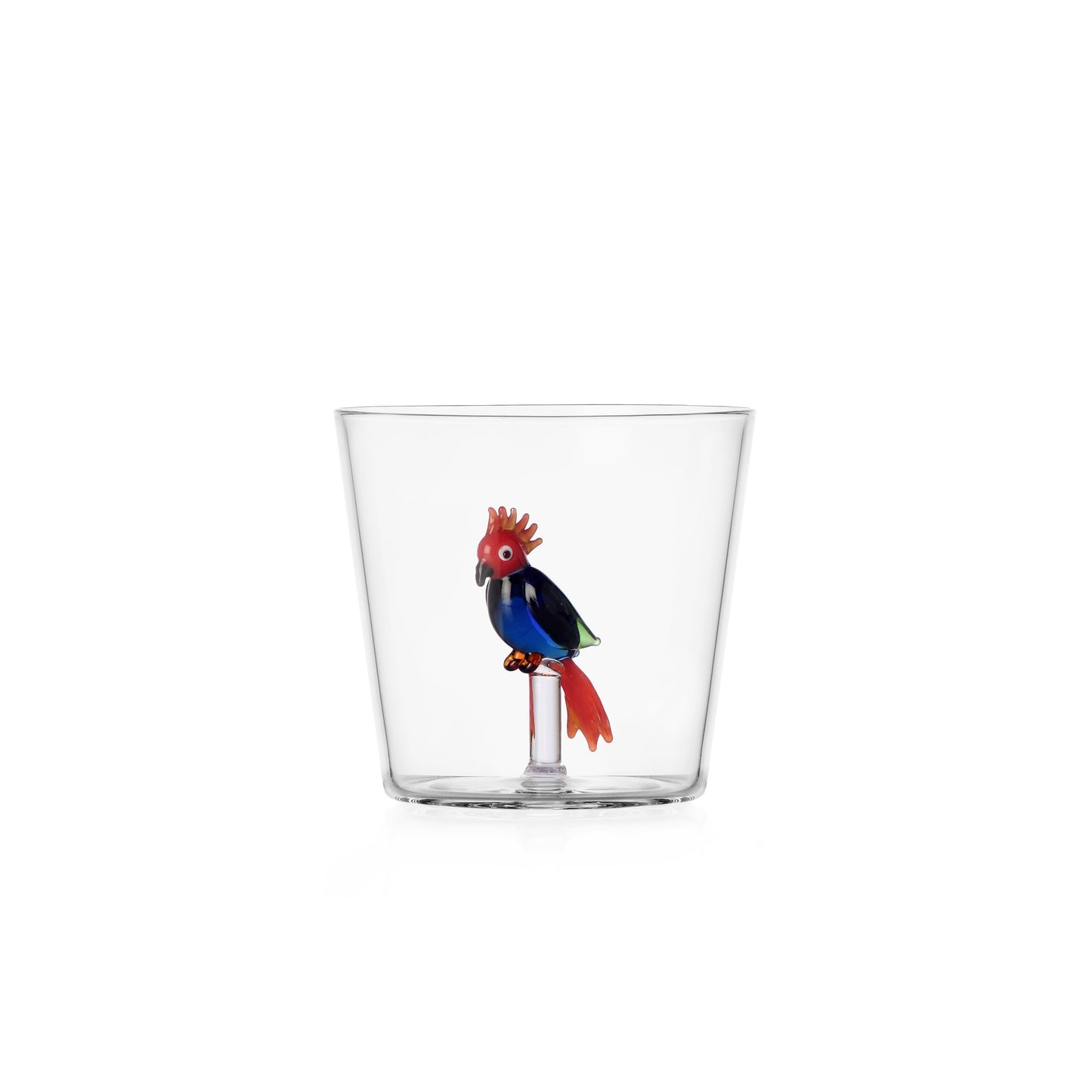 TALKING TREES - tumbler red/blu cockatoo