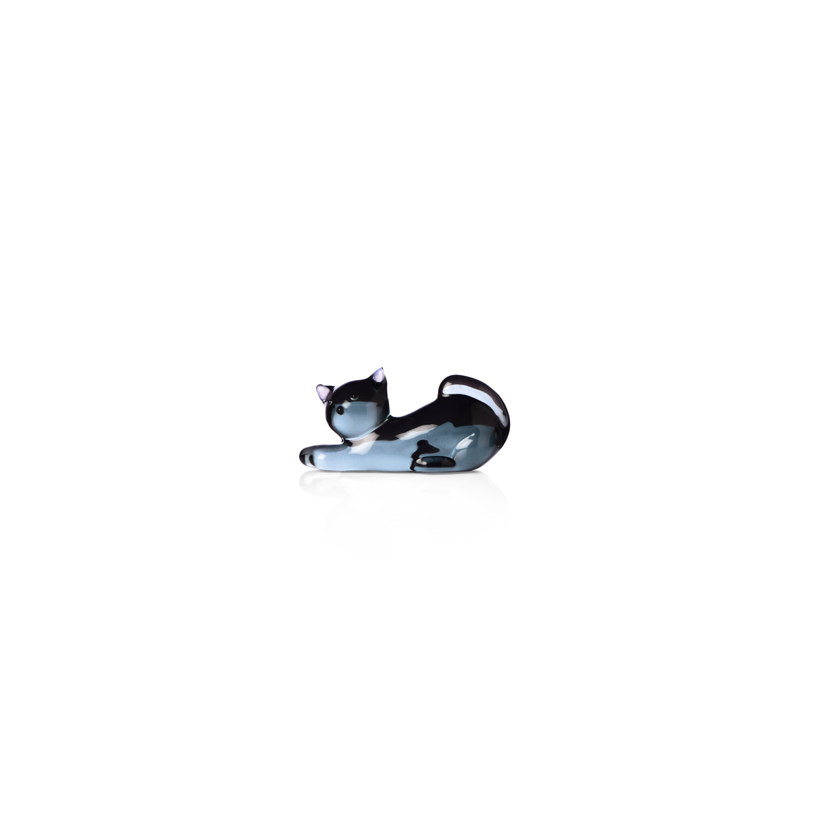 TABBY CAT - set 2 chopstick/cutlery rest black cats