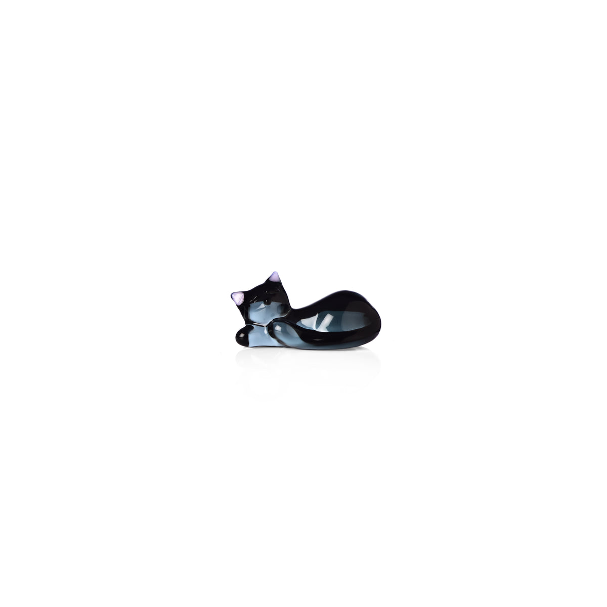 TABBY CAT - set 2 chopstick/cutlery rest black cat rest white cat