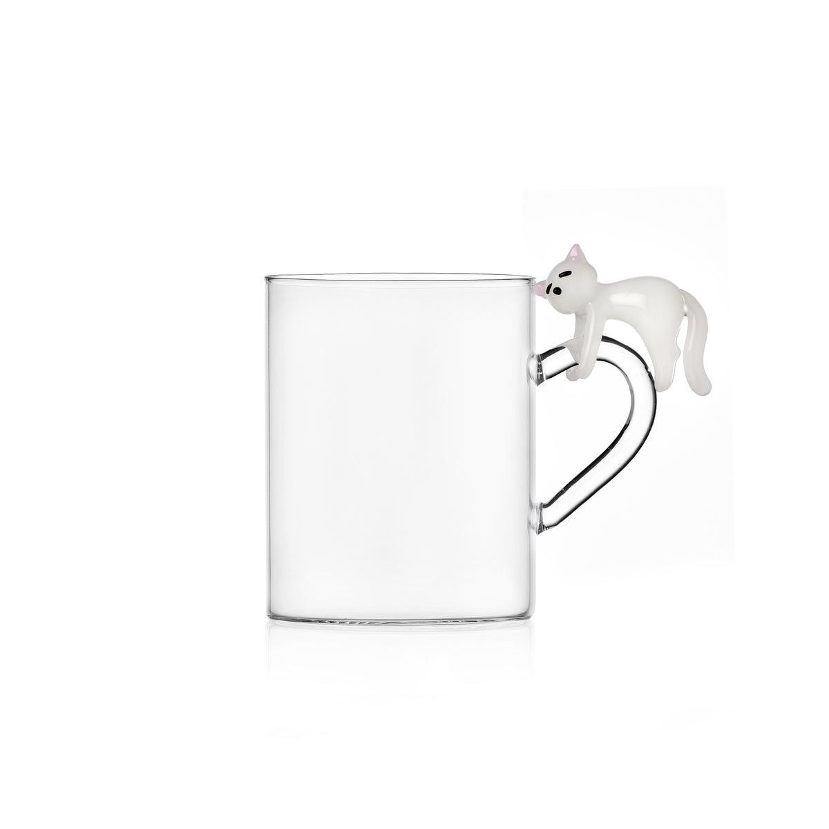 TABBY CAT - mug white cat