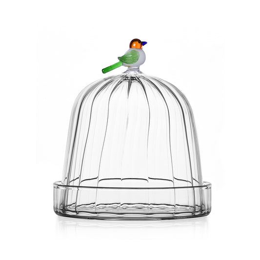 ANIMAL FARM - OPTIC DOME WITH DISH BIRD LARGE