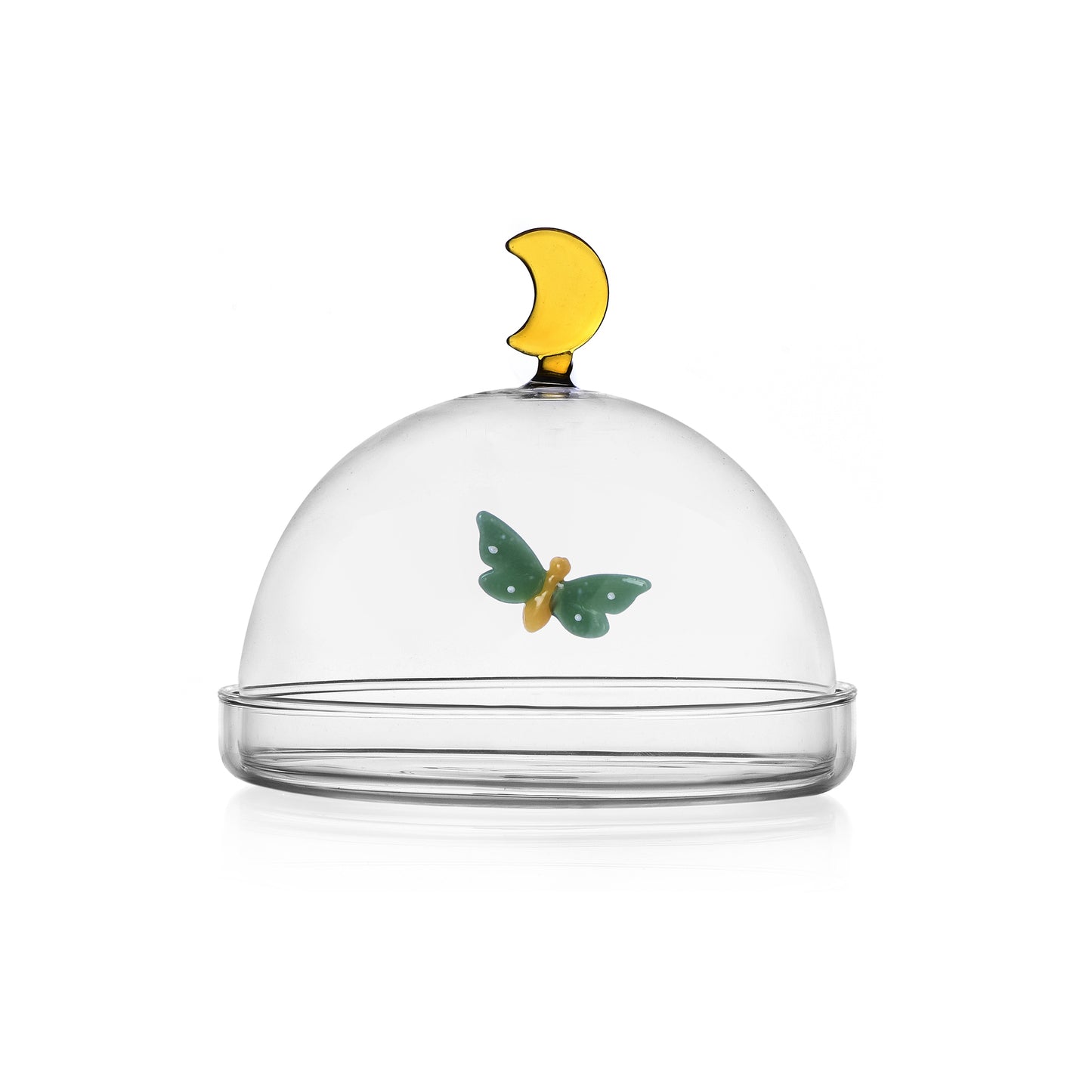 GARDEN PICNIC - dome w/dish Butterfly and moon diam 14 cm