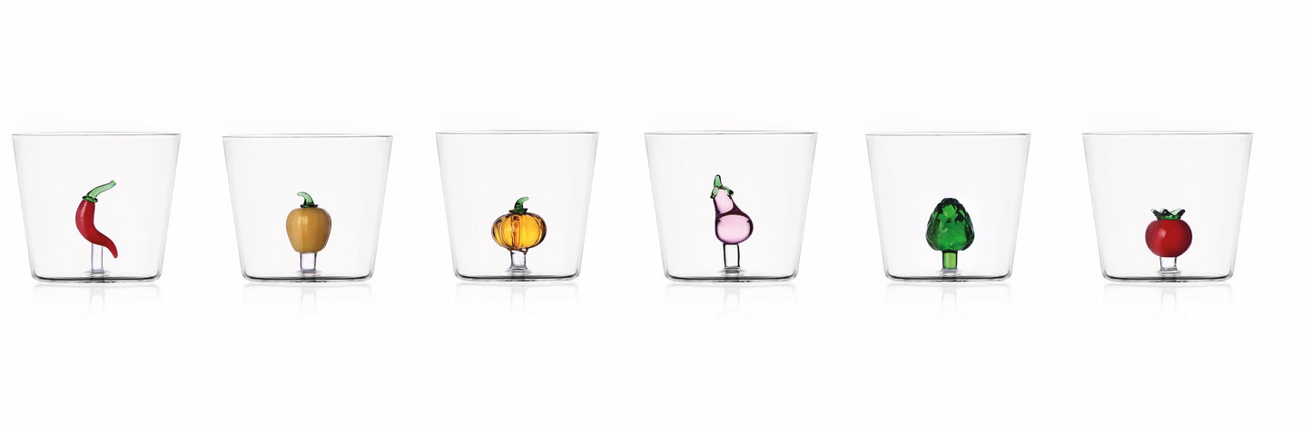 VEGETABLES - set 6 pcs tumbler assorted